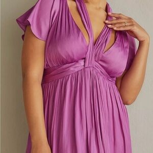 Anthropologie Rich Purple Dress